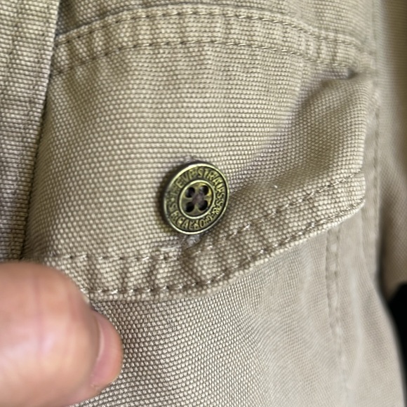 Levi Strauss & Co. Twill Shirt Jacket with plaid fleece lining.  Size Medium. - Picture 7 of 7